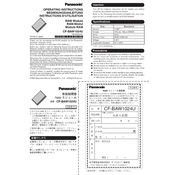 Panasonic CF-BAW1024U manual cover