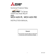 Mitsubishi Electric MOV A3V R, MOV A3V RD manual cover