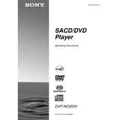 Sony DVP-NC650V manual cover