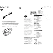 Sony ECM-HS1 manual cover