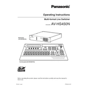 Panasonic AV-HS450N manual cover