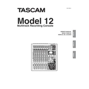 Tascam Model 12 manual cover