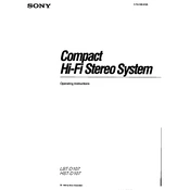 Sony HST-D107 manual cover