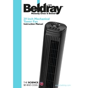 Beldray EH1609 29 Inch Mechanical Tower Fan manual cover