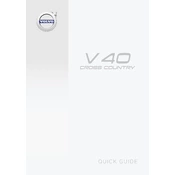 Volvo V40 2017 Cross Country manual cover