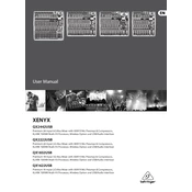 Behringer XENYX QX1832USB manual cover