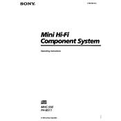 Sony FH-B511 manual cover