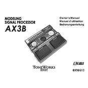 KORG AX3B manual cover