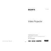 Sony VPL-VW1000ES manual cover