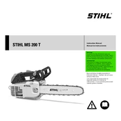 Stihl MS 200 T manual cover