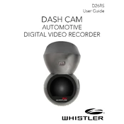 Whistler D26RS Dash Cam Automotive Digital Video Recorder manual cover