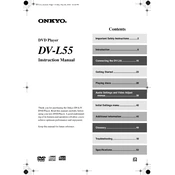 Onkyo DV L55 manual cover