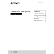 Sony PS-LX310BT manual cover