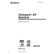 Sony DAV-FC9 manual cover