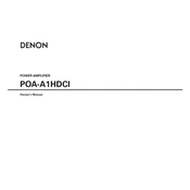 Denon POA-A1HDCI manual cover