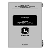 John Deere Power-Pak Engine manual cover
