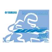 Yamaha WR25RJ, WR25RJC WR250R 2018 manual cover