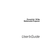 Epson PowerLite 1810p manual cover