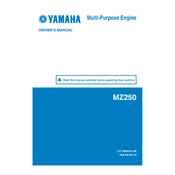 Yamaha MZ250 manual cover