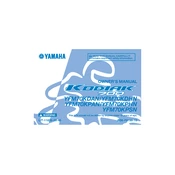 Yamaha YFM70KDAN, YFM70KDHN, YFM70KPAN Kodiak 700 2022 manual cover