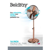 Beldray EH3263CH 16 Inch Pedestal Fan