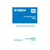 Yamaha FZS Waverunner 2011 manual cover