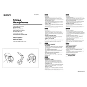 Sony MDR-V500DJ manual cover