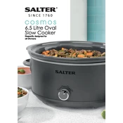 Salter EK4613 Cosmos 6.5 L Oval Slow Cooker manual cover