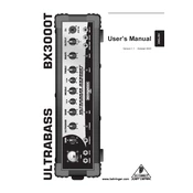 Behringer Ultrabass BX3000T manual cover