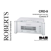 Roberts CRD 9 DAB 0 manual cover