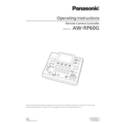 Panasonic AW-RP60G manual cover