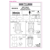 Bavaria B&M Side Table 374515 manual cover