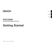 Denon AVR-X2000 manual cover