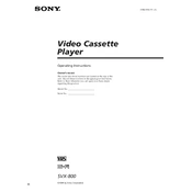 Sony SVX-800 manual cover