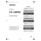 Onkyo TX NR901 manual cover