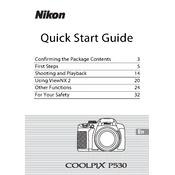 Nikon Coolpix P530 manual cover