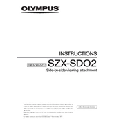 Olympus SZX-SDO2 manual cover