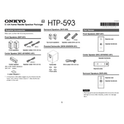 Onkyo HTP 593 manual cover