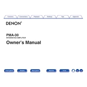 Denon PMA-30 manual cover