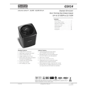 Goodman GSX14 manual cover