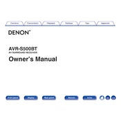 Denon AVR-S500BT manual cover