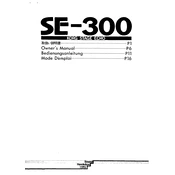 KORG SE-300 manual cover