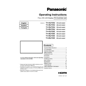 Panasonic TH-43LFE8U manual cover