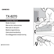 Onkyo TX 8270 manual cover