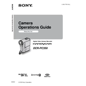 Sony DCR-PC350 manual cover