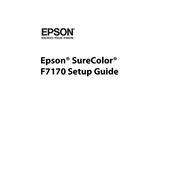 Epson SureColor F7170 manual cover