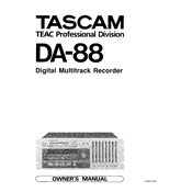 Tascam DA-88 manual cover