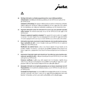 Jura Impressa J85 Coffee Machine manual cover