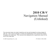 Honda CR-V 2010 manual cover