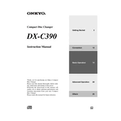 Onkyo DX C390 manual cover